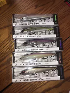 13 FISHING LOCO SPECIAL 110=swim 6 t0 9 'deep= 5 DIFFERENT COLORED FISHING LURES - Picture 1 of 1