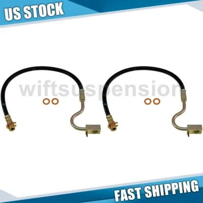 Mangueira hidráulica de freio dianteira esquerda direita 2 peças para 1976-1979 Ford F-250 - Imagem 1 de 4