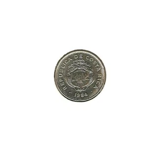 1984 COSTA RICA Coin 1 COLON - Picture 1 of 2