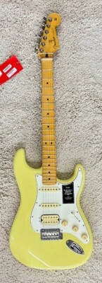 Fender Player II Stratocaster HSS, Rosewood Fingerboard, Hialeah Yellow - MIM  - Image 1 of 4