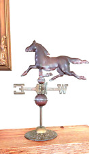 Dexter Style Copper Horse Weathervane on Brass Base