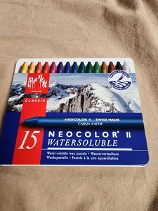Classic Neocolor II wasserlösliche Pastelle 15 Farben NUR EINMAL BENUTZT - Bild 1 von 3