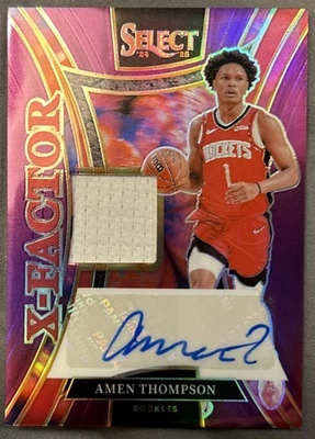 2024-25 Select Amen Thompson X-Factor Purple Patch Auto /75 #XMS-AMN - Image 1 of 2