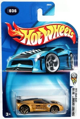 Hot Wheels Lotus Sport Elise 2004 First Editions Foreign - B3544 NRFP Gold 1:64 - Image 1 of 4