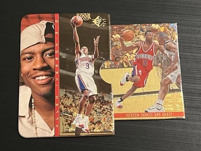 1996-97 1996 UD SP INSIDE INFO GOLD FOIL ALLEN IVERSON RC #IN5 ROOKIE SUPER RARE - Image 1 of 4