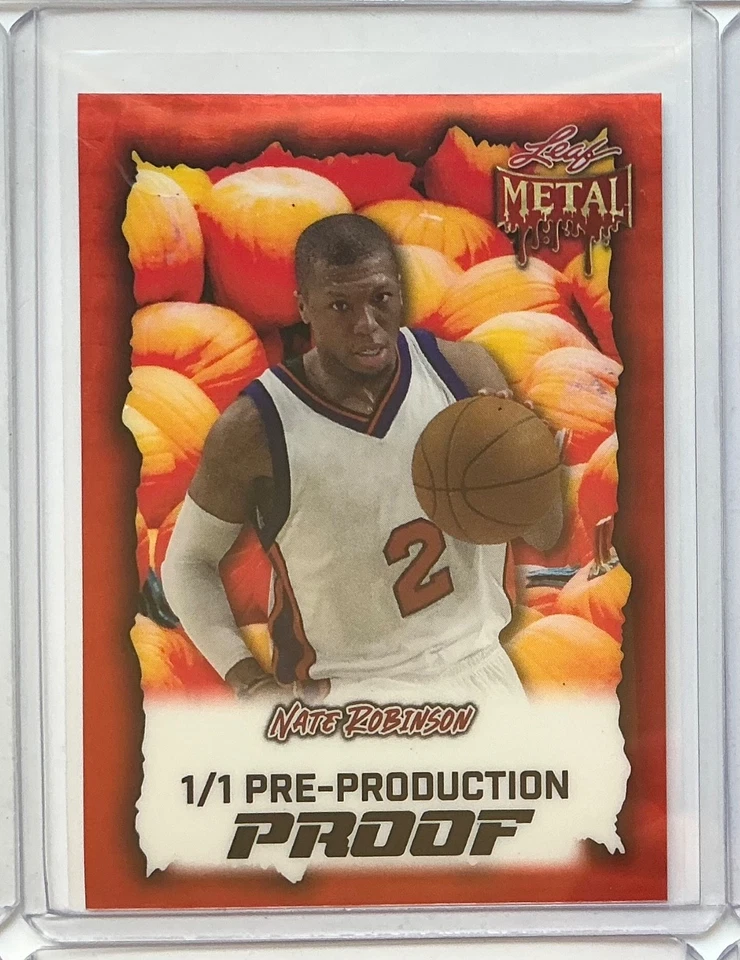 2025 Leaf Metal Halloween Nate Robinson Super Prismatic Proof 1/1 - Image 1 of 1