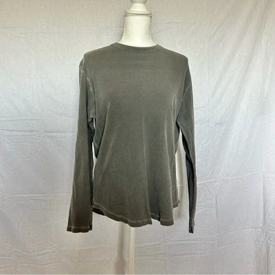 Camiseta GOODLIFE Hecha en EE. UU. Manga Larga Cuello Redondo Algodón Gris Foto 1 de 4