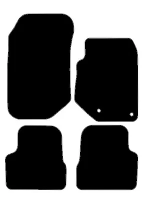 JUEGO DE 4 ALFOMBRILLAS ALFOMBRILLAS COCHE PEUGEOT 2008 208 2019-2025 NEGRAS NUEVAS Foto 1 de 4