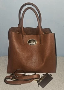 Robert Cavalli Firenze Cognac Leather Tote Bag w/Strap Excellent Condition - Picture 1 of 17