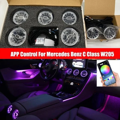 APP For Mercedes Benz C Class W205 C300 C63 C350e Air Vents Ambient Light 2015+ - Image 1 of 4