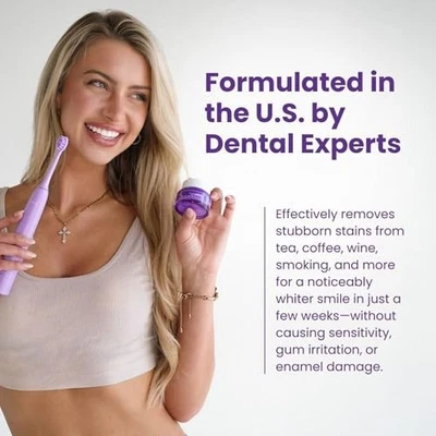 Teeth Brightening Powder - Instant Stain Removal, Enamel-Safe Formula Deep Clean - Image 1 of 4