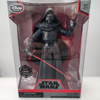 Figura de acción fundida a presión Kylo Ren serie Elite de Star Wars de Disney Store TFA Force Foto 1 de 4