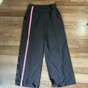 Athleta Hose Damen 16 schwarz Nolita weites Bein zum Überziehen entspannt sportlich Fitness Yoga - Bild 1 von 7