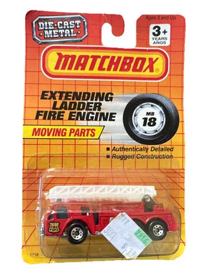 1990 Matchbox Extending Ladder Fire Engine MB18 Moving Parts - Image 1 of 4
