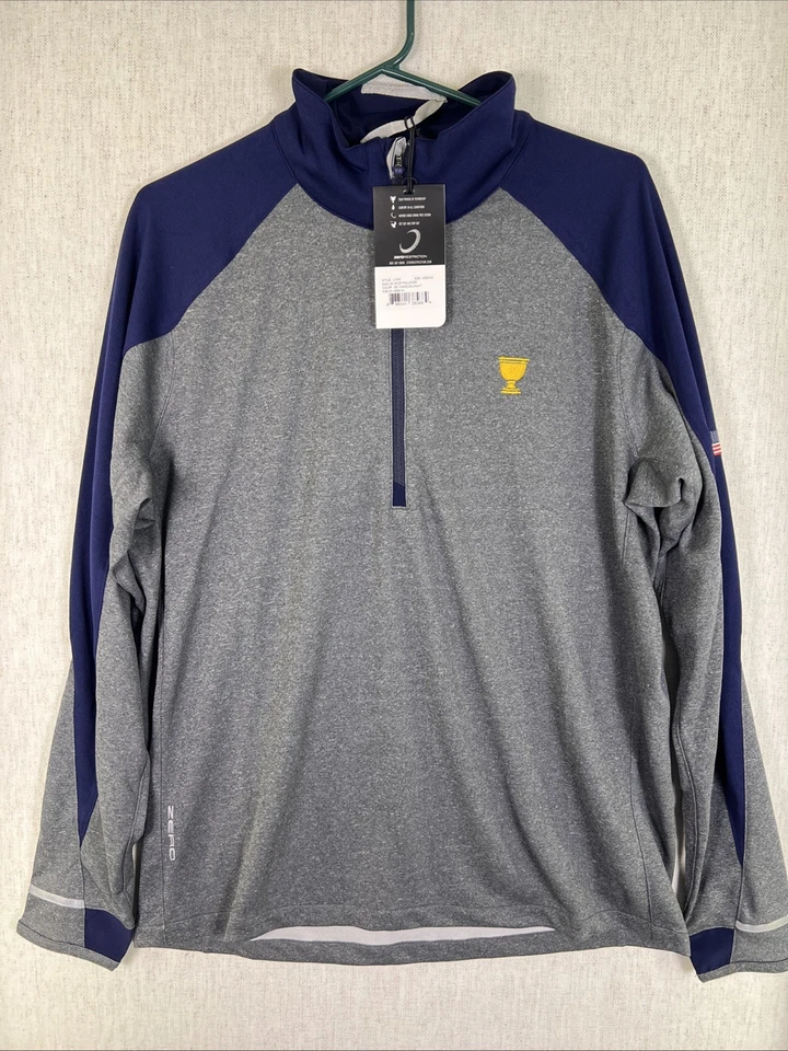 NUEVO Zero Restriction 2024 Oficial President’s Cup EE. UU. Team, Hombre Z425 1/4 Cremallera Foto 1 de 4