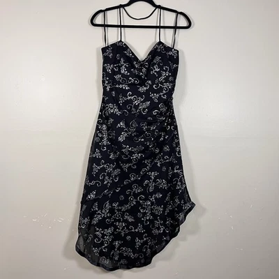 Vestido De Colección Taboo Y2K Fairy Grunge Capricho Asimétrico Negro Brillo Plus 2XL Foto 1 de 4