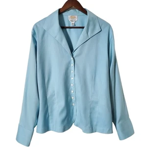 Blusa Talbots Espiga Abotonada Talla 18W Resistente a Arrugas Elástica Lastol - Imagen 1 de 9