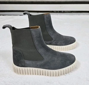 Voile Blanch Beth Booties Suede Leathe Slip-on Ankle Boots Platform EU 39 US 7.5 - Picture 1 of 7