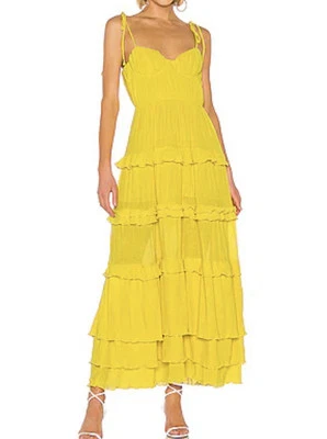 Платье Tularosa Tinsley яркое желтое - размер M - Изображение 1 из 4