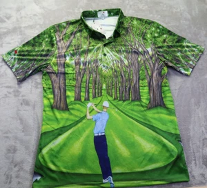 Valentino Dixon Golf Performance Polo Shirt Size 2XL Green New NWT - Picture 1 of 11