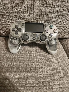 PlayStation 4 PS4 Crystal Clear DualShock 4 Wireless Controller Parts Only - Picture 1 of 4