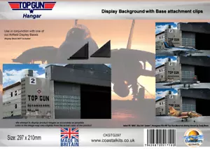 Kit costieri 1:72 Sfondo hangar pistola superiore con clip di fissaggio - Foto 1 di 2