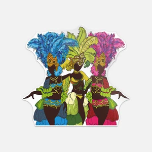 Carnival Dancer Vinyl Sticker Decal - Bild 1 von 1