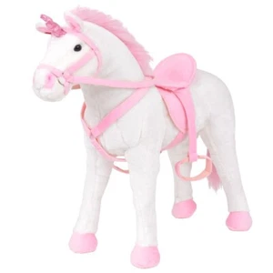 Einhorn Pferd Plüschtier Stehend XXL Plüschspielzeug Stofftier Kuscheltier - Bild 1 von 7