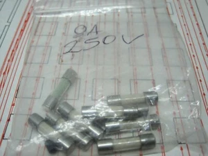 FUSE GLASS 8A 250V 0.250" X 1.00" 9pcs - Picture 1 of 1