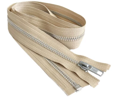 Chaqueta de metal de aluminio de peso medio YKK #5 de 9 pulgadas con cremallera separada hecha en EE. UU. Foto 1 de 4