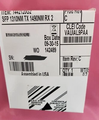 ADTRAN 1442120G2 ADTRAN SFP 1310NM TX 1490NM RX 20KM XCVR - Image 1 of 2