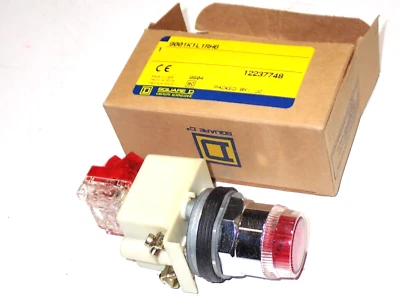 SQUARE D 9001K1L1RH6 RED PUSH BUTTON SWITCH NEW - Image 1 of 3