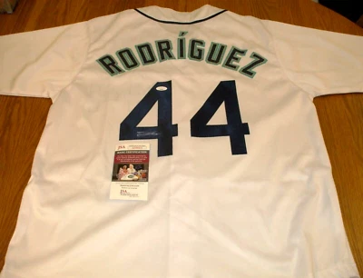 JULIO RODRIGUEZ AUTO SEATTLE MARINERS CUSTOM PRO STYLE BASEBALL JERSEY - JSA - Image 1 of 4