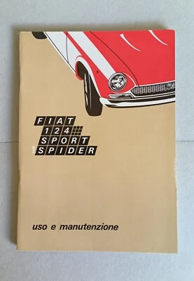 FIAT 124 SPORT SPIDER 1400/1600 LIBRETTO USO E MANUTENZIONE 1970 - Immagine 1 di 4