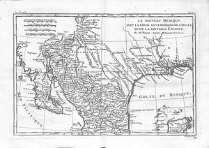 Antique maps, Bonne, Le nouveau Mexique … - Picture 1 of 1