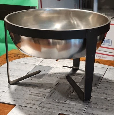 Cromargan 10" Acero Inoxidable Buffet Cuenco/Soporte Usado-Hecho en Suiza Foto 1 de 4