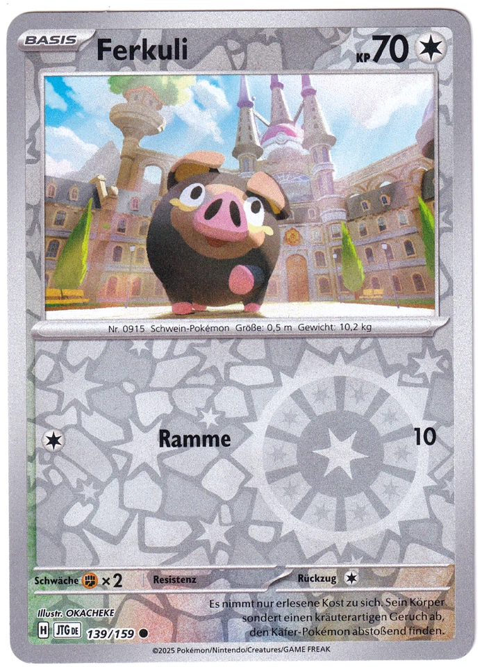 Ferkuli Reverse 139/159 Reisegefährten JTG Pokemon Deutsch Near Mint - Bild 1 von 1