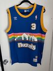 Allen Iverson #3 Rainbow Denver Nuggets Adidas Hardwood Classics Jersey Size L