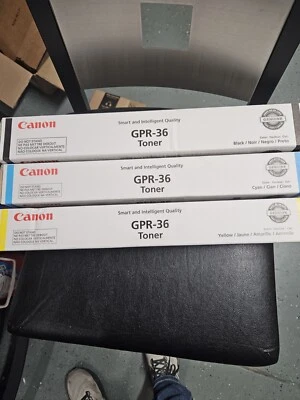 Tóner genuino Canon GPR-36 - negro/cian/amarillo NUEVO Foto 1 de 4