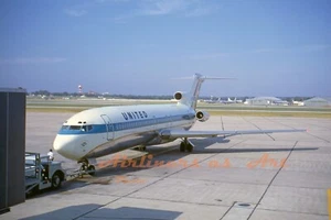 United Airlines Boeing 727-222 N7620U at MSP in 1968 8"x12" Color Print - Bild 1 von 1