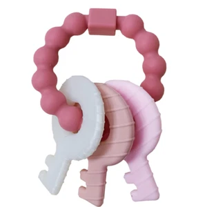 Baby Teething Keys Toys 3 to 12 Months,Infants Toddler Sensory Chew Toys,Teether - Picture 1 of 17