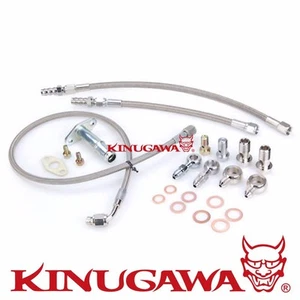 Turbo Oil & Water Line kit 4B11T Lancer EVO X 10 w/ Garrett G series G25 G30 G35 - Foto 1 di 1