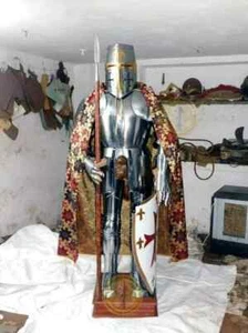 Medieval Knight Wearable Suit Of Armor Crusader Combat Full Body Armour Suit - Picture 1 of 4