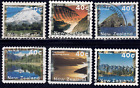 1996 New Zealand SC# 1359B-1359G - Fox Glacier - 6 Different Stamps - Used