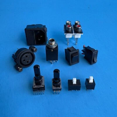 MACKIE 1202-VLZ Pro Fader Pot XLR TRS Socket Input Button Switch [Select Part] - Image 1 of 4