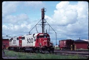 Original Schienendia - SOO Soo Line 4417+ Duluth MN 28.06.1994 - Bild 1 von 1