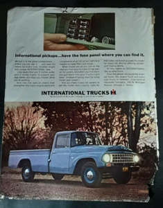 Original 1964 International Pickup Magazine Ad Fuse Panel Where You Can Find It - Picture 1 of 1