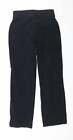 Lands' End Womens Blue Cotton Jogger Trousers Size XS L28 in Regular Snap