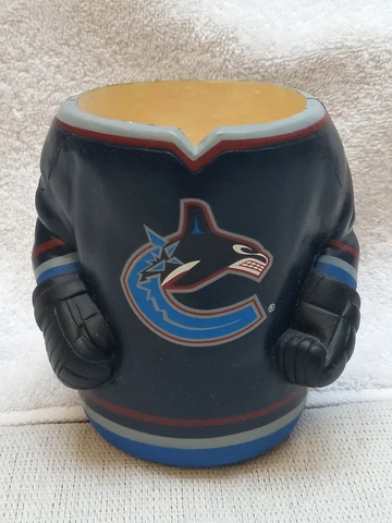 Vancouver Canucks Jersey Pop Beer Holder Koozie Foam Rubber GUC Cover