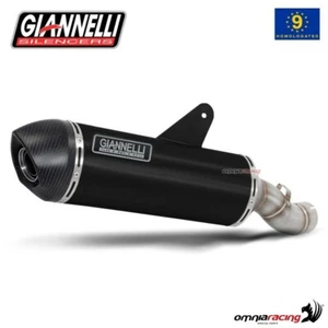 Giannelli Exhaust Yamaha X-Max 400 13/16 Maxi Oval black aluminum street legal - Picture 1 of 7